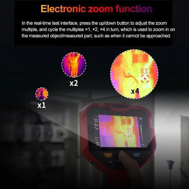 Alt view image 5 of 7 - UNI-T Thermal Imager UTI384H 384X288 Pixels Thermographic Camera Professional Manual Focus Infrared Thermal Camera For Repair