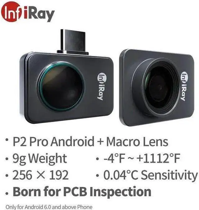 Main image of P2 Pro InfiRay Xinfrared Thermal IR Camera Imager Night Vision Infrared Imaging for Type C Phones with Handle Holder for Android Type C