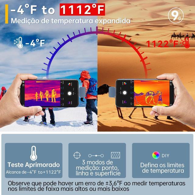 Alt view image 2 of 7 - Xinfrared P2 Pro+ Official Night Vision Thermal Camera Imager IOS P2Pro With magnetic macro lens