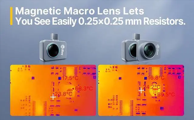 Alt view image 3 of 7 - Official Infiray P2 PRO Thermal Imaging camera Night Vision for Android Type-C