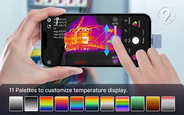 Alt view image 5 of 7 - InfiRay Xinfrared P2 PRO+ Imaging Camera For Android Metal+Lens  (Type-C)