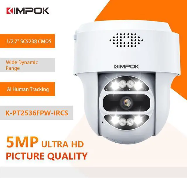Main image of MECARE 5MP WiFi POE IP Surveillance Camera Outdoor Home Security Built-in Mic