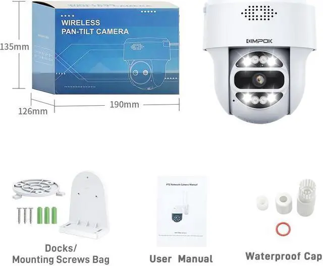 Alt view image 7 of 7 - MECARE 5MP PoE WiFi Outdoor Security Camera with Smart Color Night Vision Audio