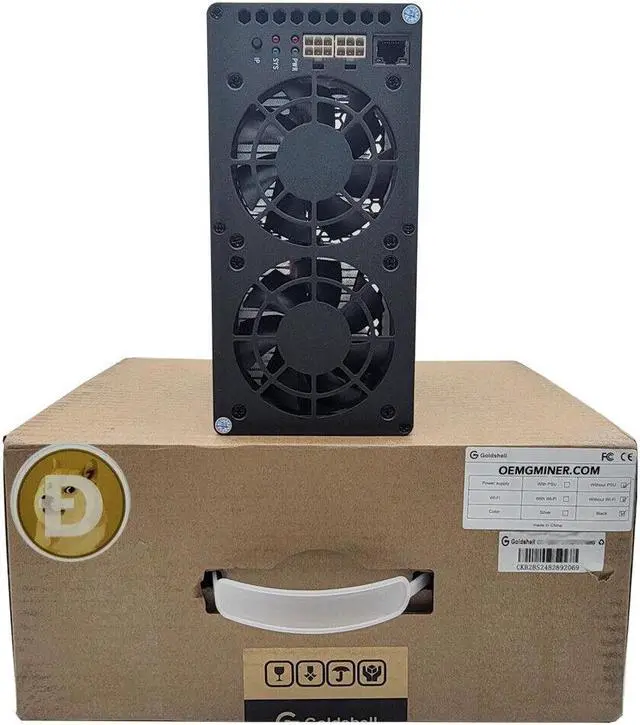 Alt view image 2 of 6 - New Goldshell Mini Doge II Miner Doge Coin LTC Dual Mode 420M or 335M BEL Miner without PSU