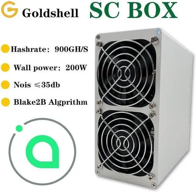 Main image of New Goldshell SC BOX 900GH/s 200W Mining SiaCoin with PSU