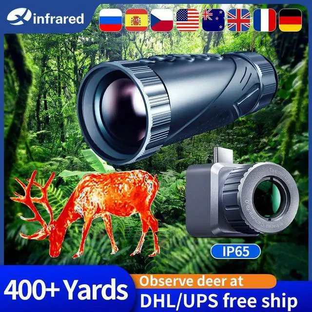 Alt view image 2 of 7 - MECARE X2 /XH09 Thermal Imaging Camera Imager Scope for Hunting Insulation Inspection With laser radiation, with reverse charging bracket (XH09_Android)