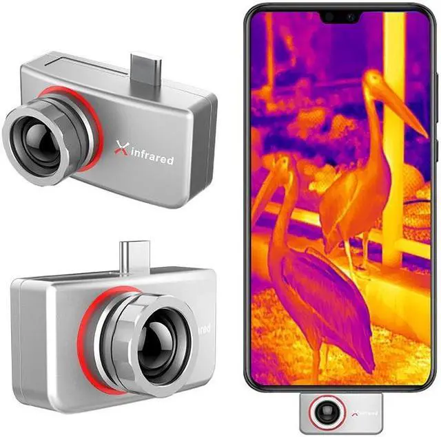 Alt view image 6 of 7 - InfiRay T3S Infrared Thermal Camera Mini Thermal Scope for Android 384x288 Industrial PCB Floor Heat Detection Thermal Imager  T3S Without handle bracket  Type-C