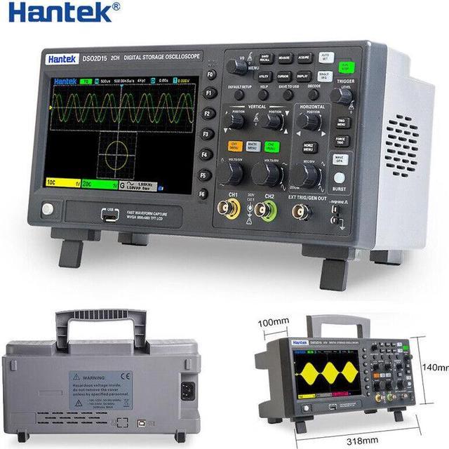 Hantek DSO2D15 Oscilloscope numérique Mètre Oscillographe de