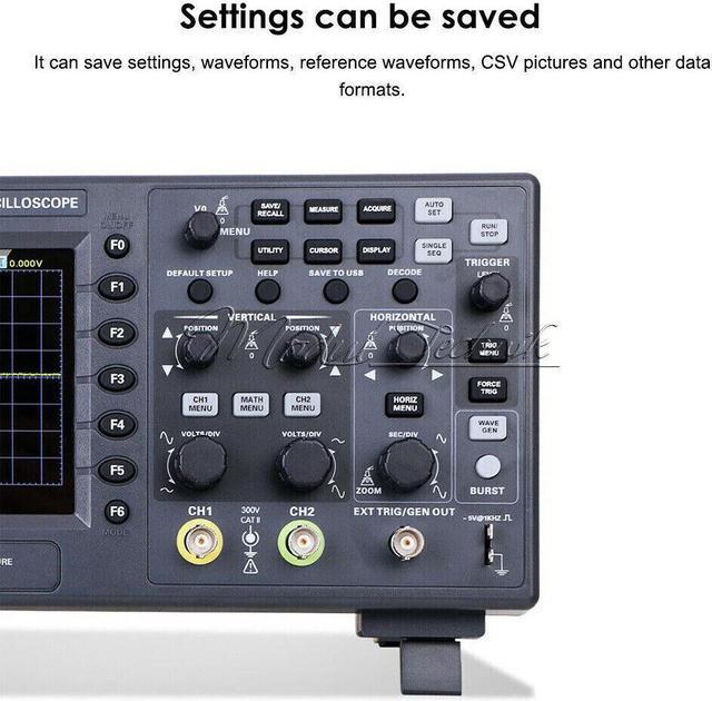 Alt view image 3 of 7 - HanTek Digital Oscilloscope DSO2D15 USB Oscilloscope, Multimeter Tester, 2-Channel 100Mhz/150Mhz Storage DSO2C15 DSO2D10 DSO2C10