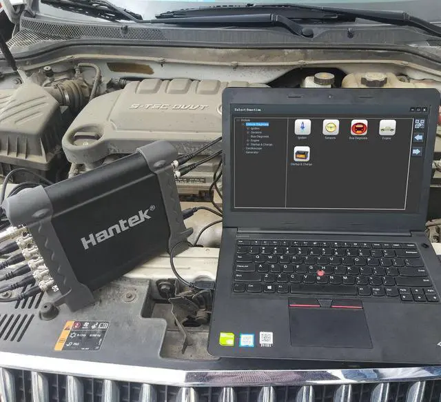 Alt view image 7 of 7 - Hantek 1008B 8 Channel Automotive Diagnostic Oscilloscope Programmable Generator