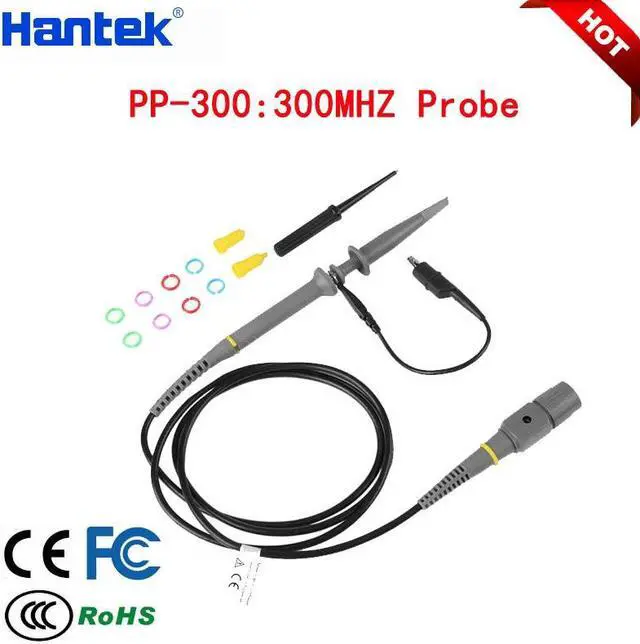 Main image of Hantek PP-300 High Voltage Probe 60MHz-300MHz Kit Attenuation 10:1 Suitable For 1008c 6074be Various Oscilloscopes