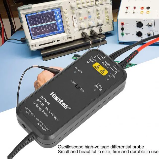 Alt view image 7 of 7 - Hantek HT8050 Oscilloscope High Voltage Isolated Differential Probe 50MHZ Bandwidth 1/50  Two-Stage Attenuation
