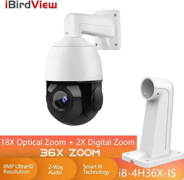 Alt view image 2 of 7 - POE 36X ZOOM HD 8MP Outdoor PTZ IP Speed Dome Camera Waterproof IR80m 2Way Audio
