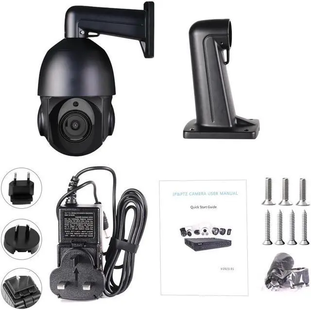 Alt view image 6 of 7 - 4K PoE PTZ Security Camera System 360° View 36X Optical Zoom Auto Tracking