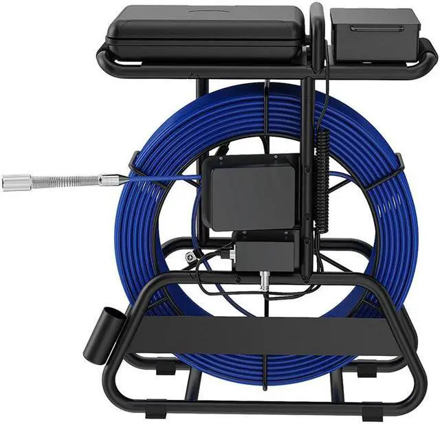 Alt view image 5 of 7 - 50M Sewer Pipe Inspection Camera 10 Inch IPS 1080P Screen and Meter Counter+Self-Leveling 512HZ Locator+Diameter 7mm thick cable with brake
