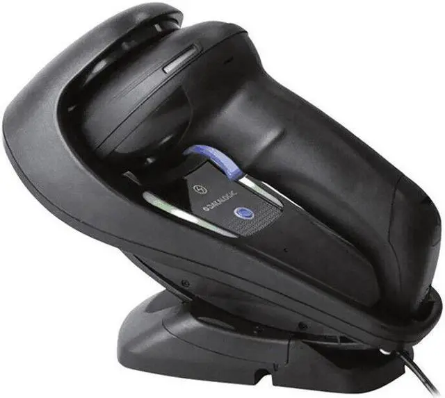 Alt view image 4 of 6 - Datalogic GM4500-BK-433K1 2D USB Handheld Cordless Barcode Scanner Reader w Base