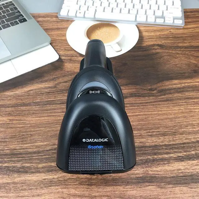 Alt view image 4 of 6 - Datalogic GM4500-BK-433K1 433MHz Wireless Barcode Scanner w/ USB Cable & Cradle