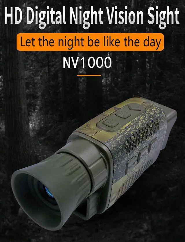 Alt view image 6 of 7 - 4K Night Vision Monocular Infrared Night Vision Camera 9 Languages 5X Digital Zoom 200M Full Dark Viewing Distance for Hunting NV1000C-4K