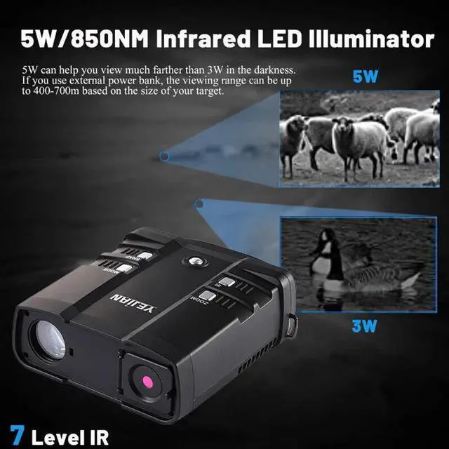 Alt view image 5 of 7 - NVFHD300 Night Vision Binoculars Infrared Thermal Camera Support Photos /Videos
