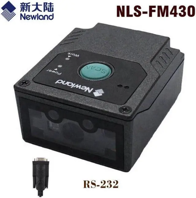 Main image of Newland NLS-FM430 RS232 Fixed Mount Barcode Scanner Replace GFS4450 GFS4470  (GFS4450-9 RS232)