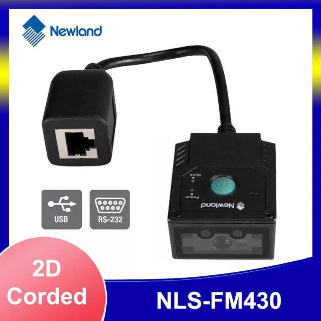 Alt view image 2 of 6 - Newland NLS-FM430 1D/2D CMOS Fixed Mount Barcode Scanner Replace GFS4450 GFS4470 (GFS4470,USB)