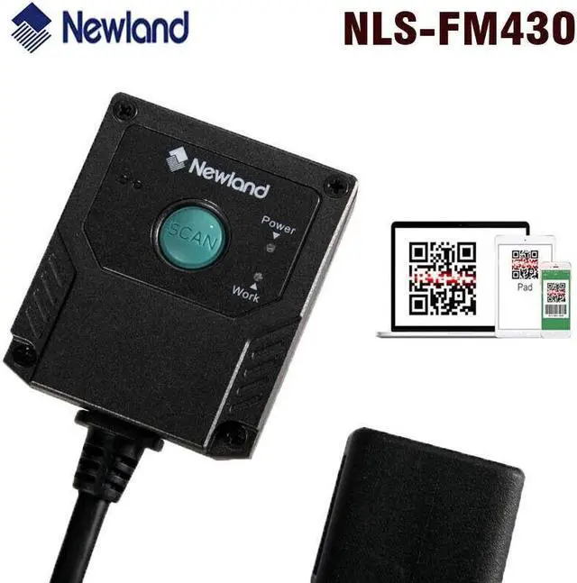Alt view image 2 of 6 - Newland NLS-FM430 1/2D CMOS Fixed Mount Barcode Scanner Replace GFS4450 GFS4470 (GFS4470,USB)