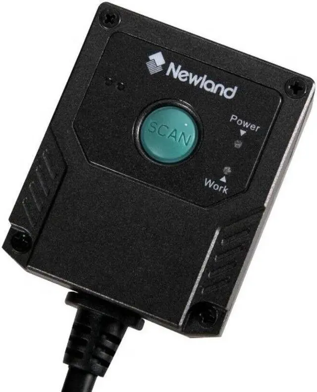 Alt view image 5 of 5 - Newland NLS-FM430 1D/2D CMOS Fixed Mount Barcode Scanner w/  RS-232 Cable GFS4450-9 RS232