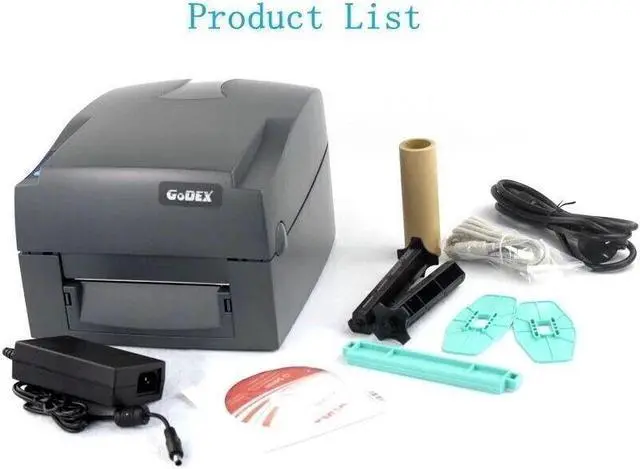 Alt view image 6 of 6 - Godex G530U 2D/1D USB Direct Thermal Barcode Printer 300 dpi& 4ips Label Printer
