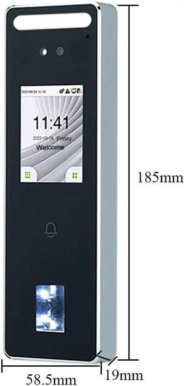 Alt view image 4 of 7 - MECARE Nface260 Face Facial Recognition RFID Card Door Access Control System  +ID