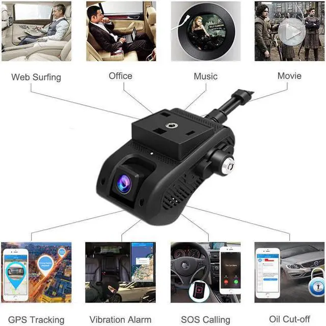 Alt view image 5 of 7 - JIMI JC400P 4G Car DashCam UBI GPS Wifi DVR Cloud Storage 1080P Tracker Cam