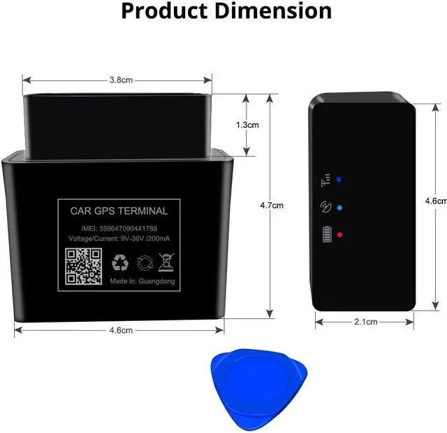 Alt view image 3 of 6 - Jimi VG02U OBD Mini GPS Tracker Plug&Play Real-time Tracking Driver Behavior