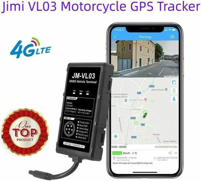 Main image of Jimi VL03 4G Motorcycle Car GPS Tracker Real-time Tracking Smart Alert Driving