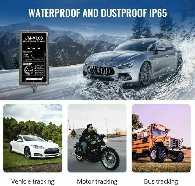 Alt view image 4 of 6 - Jimi VL03 GPS Tracker 4G LTE Waterproof 9-90V Driving Behavior Oil Cut-Off