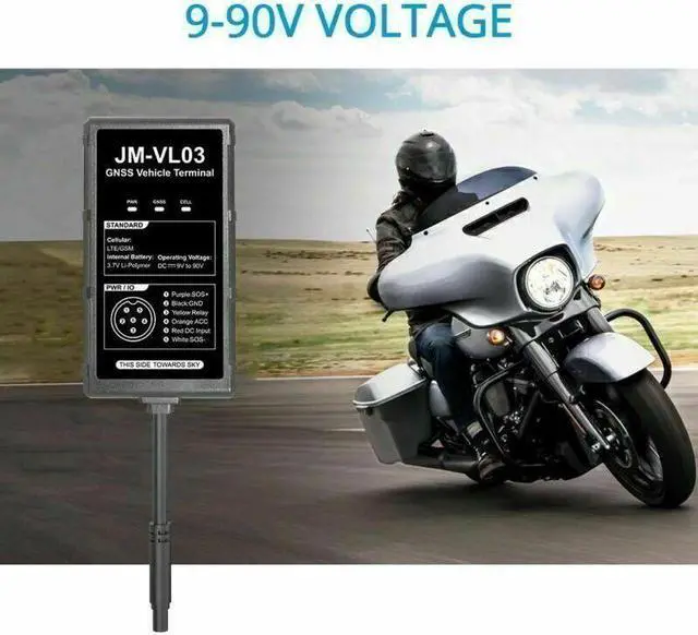 Alt view image 5 of 6 - Jimi VL03 GPS Tracker 4G LTE Waterproof 9-90V Driving Behavior Oil Cut-Off