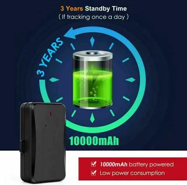 Alt view image 6 of 6 - Jimi LL01 4G LTE GPS Tracker 10000mAh Battery Google Map Asset Locator For Cars