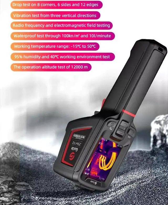 Alt view image 7 of 7 - Guide PC230 Thermal Camera Auto Focus Infrared Thermal Imager Professional Temperature Leakage Tracking Inspection