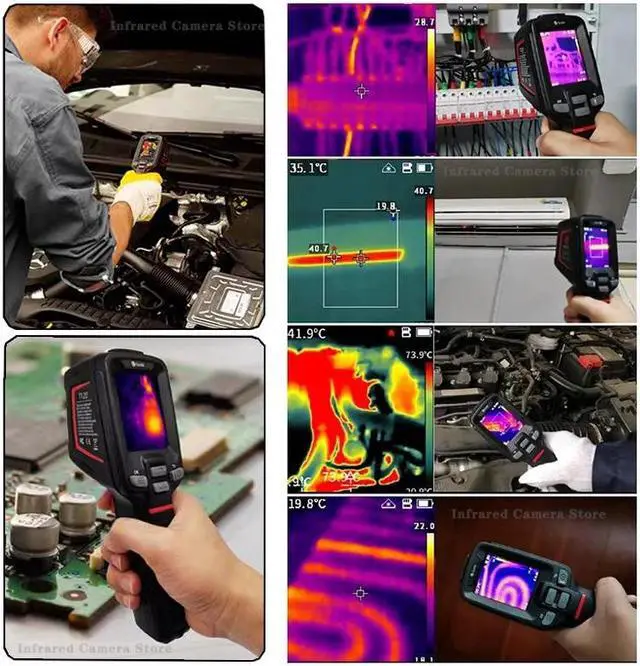 Alt view image 3 of 7 - Guide PC210 Thermal Camera Infrared Thermal Imager for PCB Circuit HVAC Inspection Electrical Car Repair Thermographic Camera
