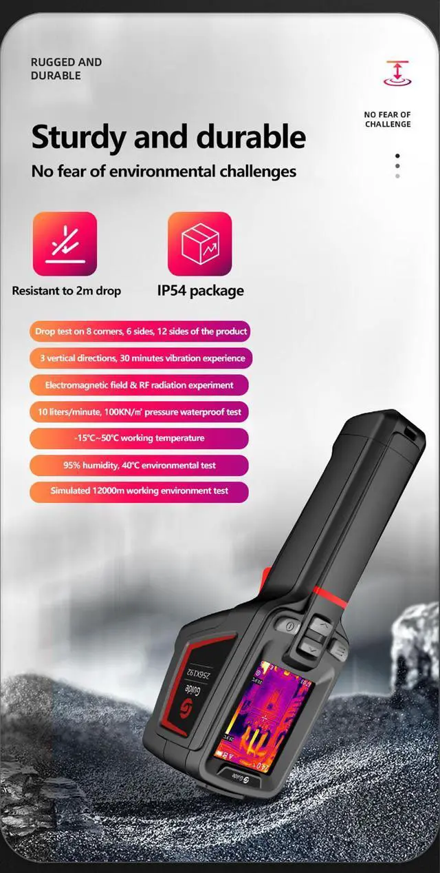 Alt view image 4 of 7 - Guide PC210 Thermal Camera Infrared Thermal Imager for PCB Circuit HVAC Inspection Electrical Car Repair Thermographic Camera