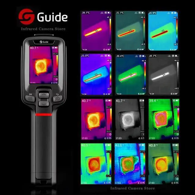 Alt view image 6 of 7 - Guide PC210 Thermal Camera Infrared Thermal Imager for PCB Circuit HVAC Inspection Electrical Car Repair Thermographic Camera