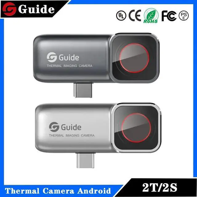 Alt view image 2 of 7 - Guide Mobir 2S Thermal Imaging Camera 100M Night Vision IR 256x192 Pixels Infrared Thermal Imager for Android Phone Type C