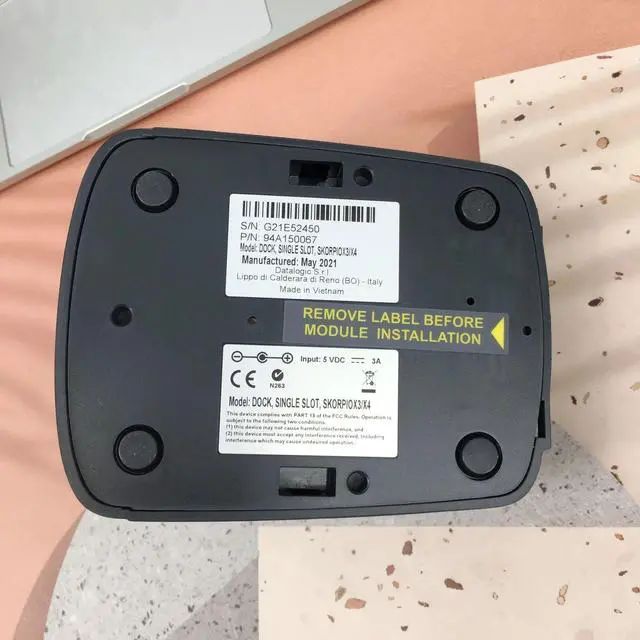 Alt view image 4 of 6 - Datalogic Skorpio X3 X4 Single Cradle Base w Power Supply 94A150062