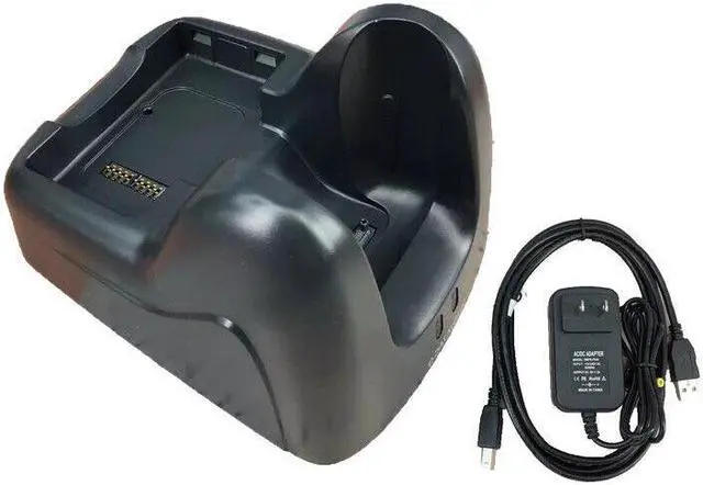 Alt view image 3 of 4 - Datalogic 94A150062 Skorpio X3 X4 Single Cradle Base with Power Supply