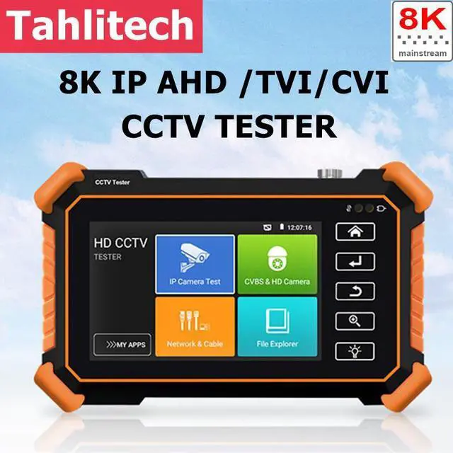Alt view image 2 of 7 - 4" CCTV Tester IPC-1900 Plus 8MP AHD CVI TV SDI CCTV Camera Tester HDMI VGA Input PTZ PoE IP Camera Tester CFTV Tester Cable Tes