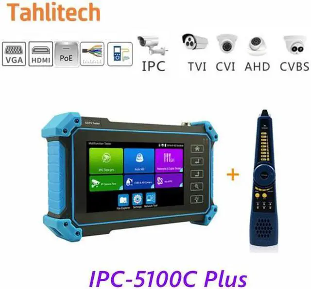Main image of 5.4" IPC-5100C Plus CCTV Tester IP Tester 4K Monitor Testers HDMI VGA CCTV for IPC POE AHD CVI TVI SDI Cable Testing