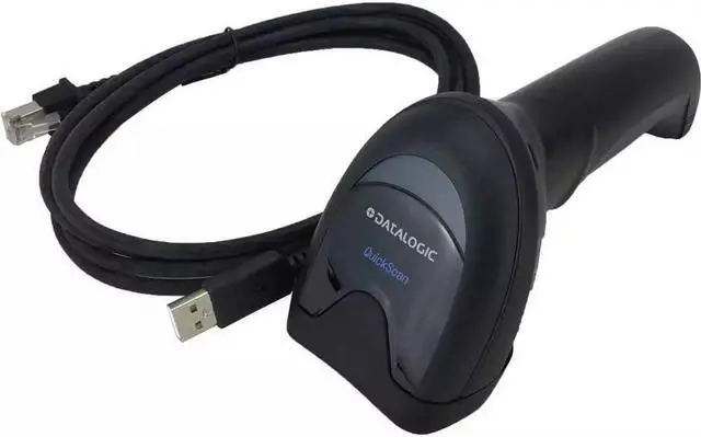 Alt view image 2 of 6 - Datalogic QD2590-BKK1 Corded Handheld Barcode Scanner 2D Imager with USB Cable