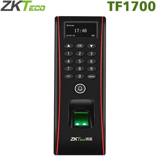 Main image of ZKTeco TF1700 RFID USB/TCP/IP Waterproof Fingerprint ID Door Access Card Reader