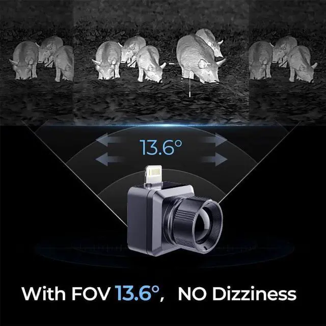 Alt view image 2 of 7 - InfiRay Thermal Imager T2 PRO Hunting Camera Outdoor Infrared Night Vision iPhone iOS