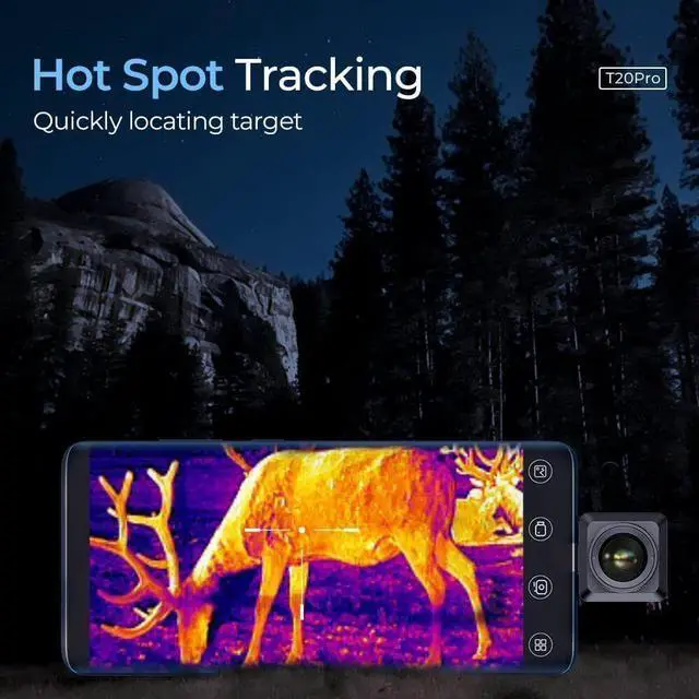 Alt view image 5 of 7 - InfiRay T2 Pro Thermal Imager Night Vision Monocular for iPhone iOS
