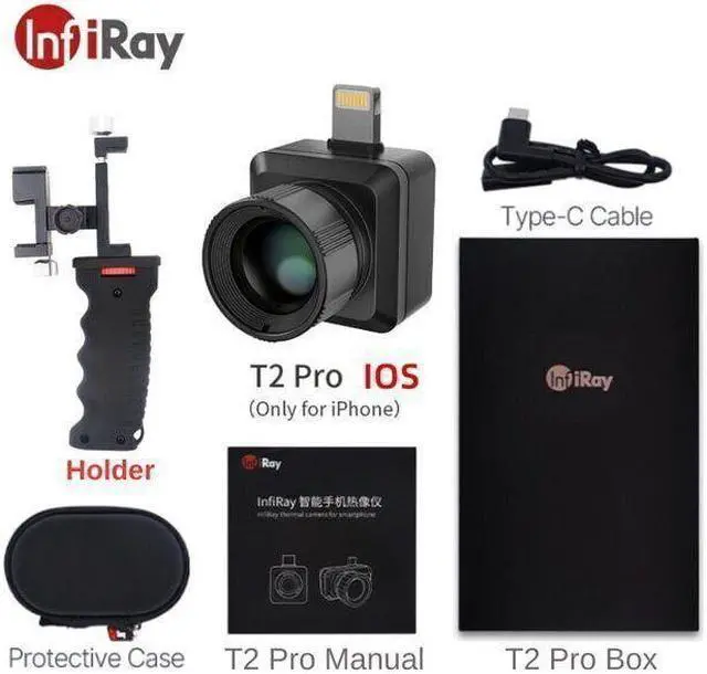 Main image of InfiRay T2 Pro Thermal Imager Night Vision Monocular for iPhone iOS