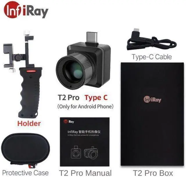 Alt view image 3 of 7 - InfiRay Xinfrared T2 Pro Android 6.0 Thermal Imaging Monocular for Hunting Android Type C